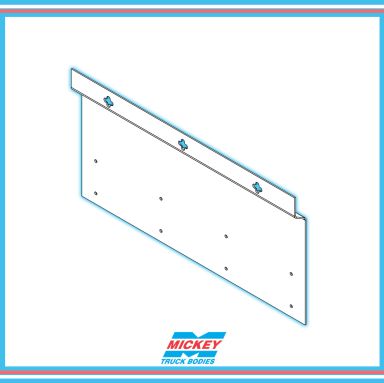 VAN BODY - MUDFLAP BRACKET 13HX24W