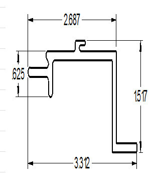 (Alum Skin) Front/Side - Front Corner Post Connector